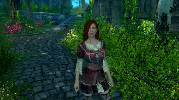 Девушка в Вайтране.. SkyrimSE (сборка 6.0)