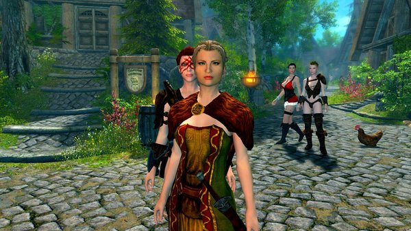 Торговка с охраной в Вайтране..