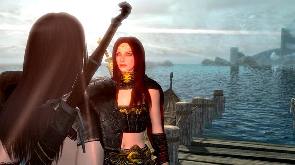 Велена и Серана у пристани.