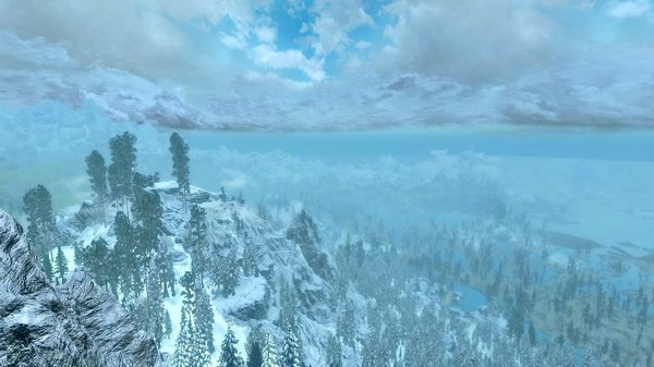 Пейзаж глазами летящего вампира.