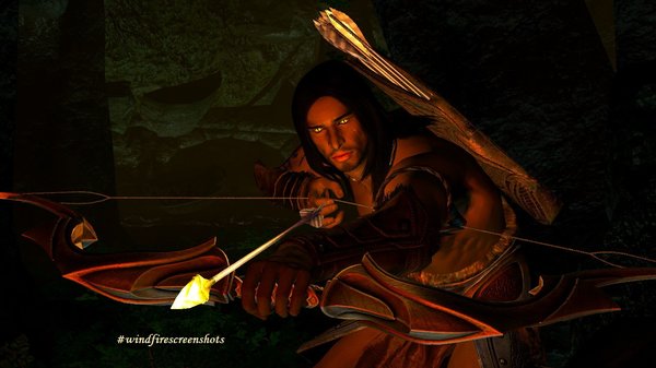 Эйран с луком Ауриэля. SkyrimSE (сборка 6.0)