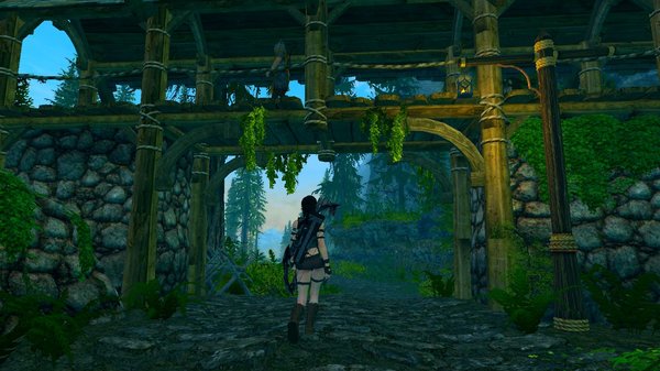 Лара Крофт выходит из Ривервуда..