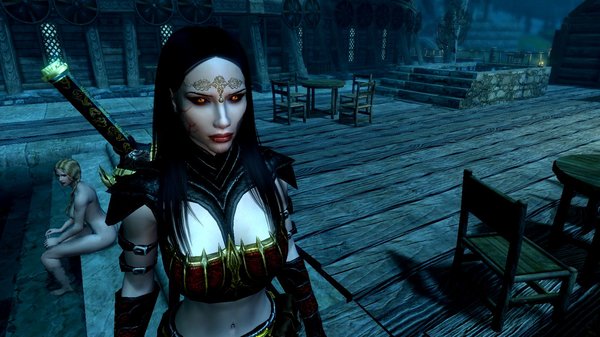 Вампирский шарм, белая кожа, боязнь солнца ))