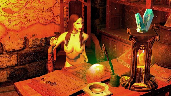 Велена считает богатства.. SkyrimSE (сборка 6.0)