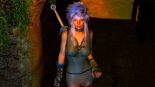 Цири в канализации под Рифтеном..