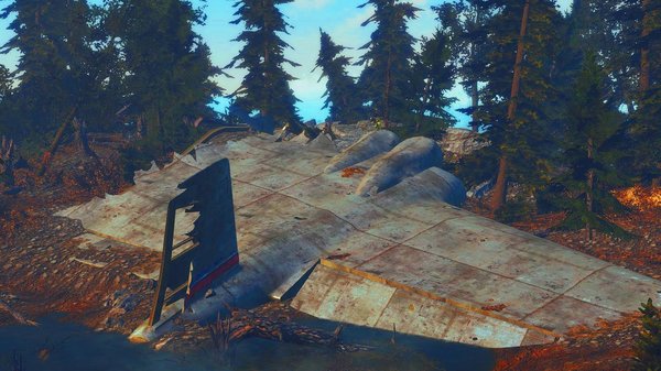 Обломки авиалайнера на Фар-Харборе..