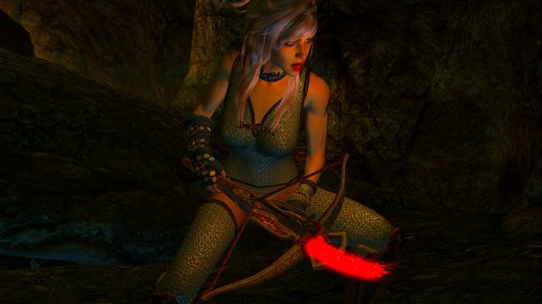 Цири с арбалетом.. SkyrimSE (сборка 6.0)