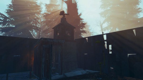 Сартир под охраной. Poselenia Windfire Fallout-4