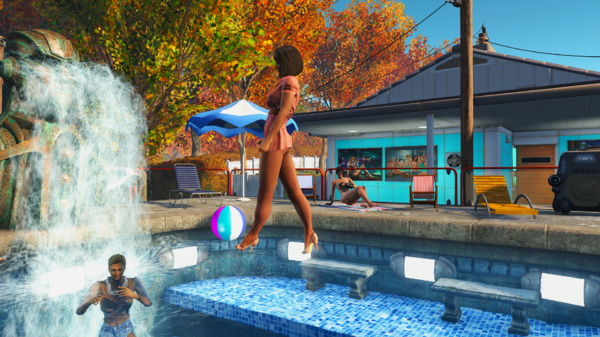 Дефилирующие по поверхности воды соседки.