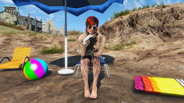 Алиса на берегу острова Спектакл-айлэнд.