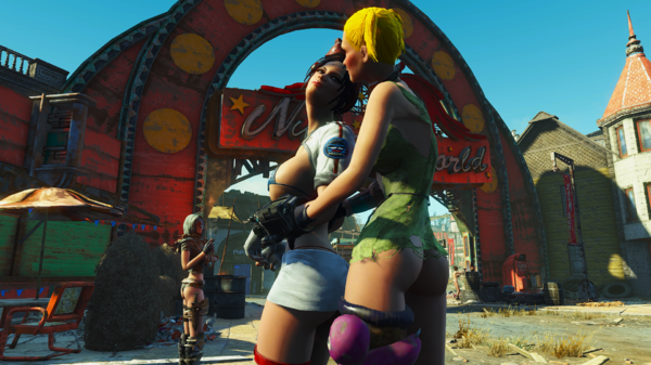 Мародёр Стаи и Алиса милуются.