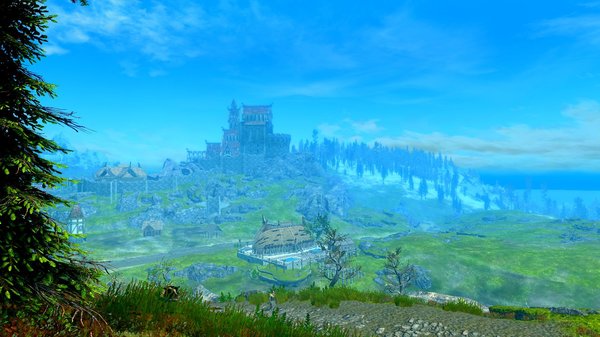 Вид на Вайтран.. SkyrimSE (сборка 6.0)