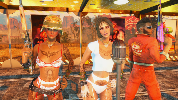 Операторы охраняют певицу поселенку.