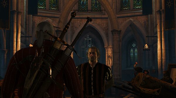 Геральт во дворце Эмгыра