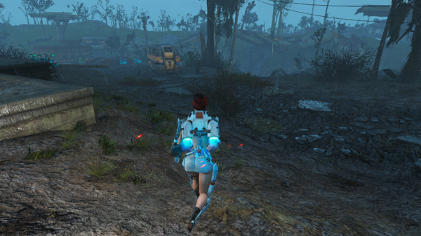 Алиса испытывает новый реактивный ранец.