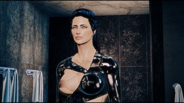 Ева в душевых.. Fallout-4 (Сборка 6.5)