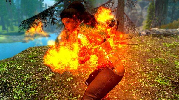 Дориана со стихией огня..