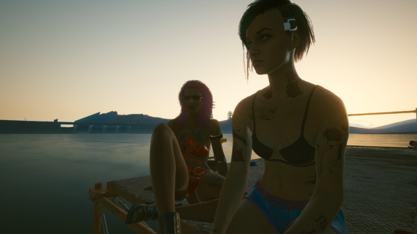 Ви и Джуди перед рассветом.