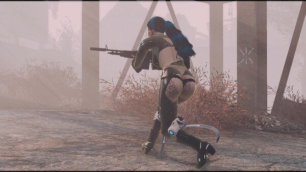 Ева крадется в тумане.. Fallout-4 (Сборка 6.5)