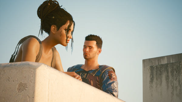 Ви и Панам прощаются с Найт-Сити.