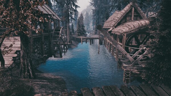 Утро в Ривервуде.. SkyrimSE (сборка 6.0)