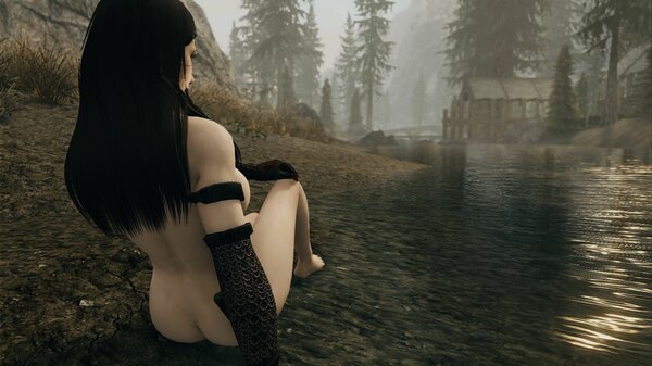 Вид на Ривервуд.. SkyrimSE (сборка 6.0)