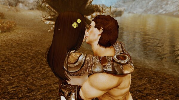 Поцелуй у реки.. SkyrimSE (сборка 6.0)