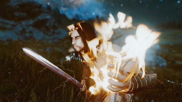 Эйран укрощает магию огня..