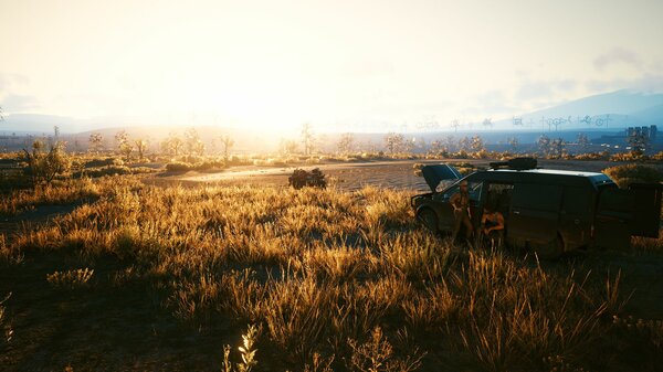 Утро в пустоши.. Cyberpunk 2077