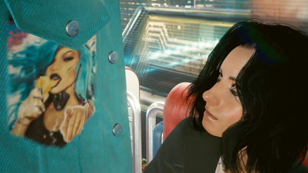 Девушка:-"Можно поближе разглядеть картинку на Вашем жилете?".