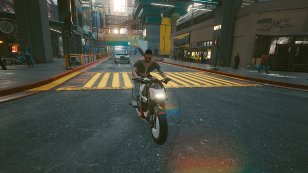 Ви на новом мотоцикле ищет новые жертвы.