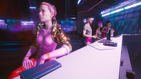 Ви в баре выбирает напитки.