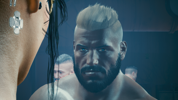 -"Красивое и мужественное лицо у этого мужчины".