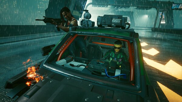На ночной гонке с Клэр.. Cyberpunk 2077