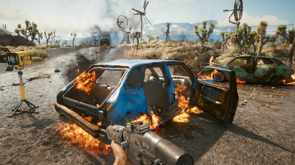 Хорошо горит ) Cyberpunk 2077