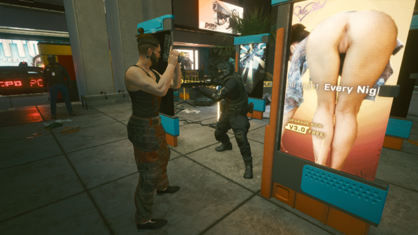 Полицейскому не понравилось, что Ви подошёл близко.