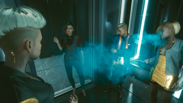 Джуди:-"Кто-нибудь угостит сигаретой?".