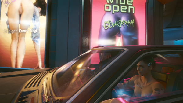 Джуди катает Джеки по ночному городу.