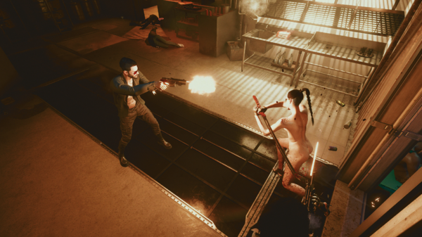 На Джонни напали охранники Арасаки.