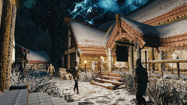 Ночной ВИНТЕРХОЛД.. Skyrim SE (сборка 7.0)