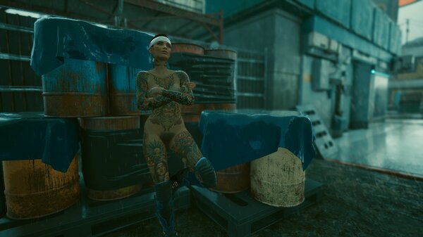 И пошёл дождь.. Cyberpunk 2077