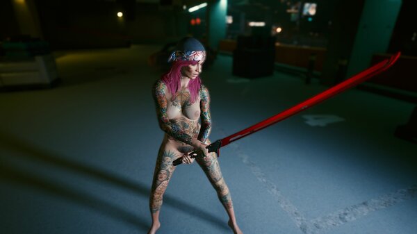 Нагой самурай.. Cyberpunk 2077