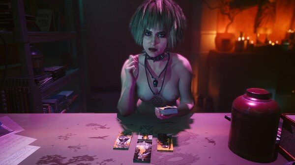 Мисти раскладывает таро.. Cyberpunk 2077