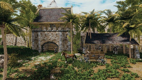 Возле Рифтена. Конюшни. Skyrim SE (Тропики 7.0)