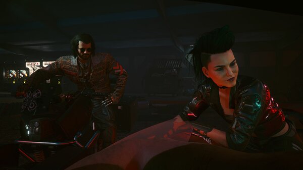 Молодая Бестия с приятелем.. Cyberpunk 2077