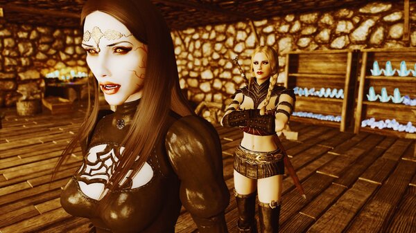 Велена с подругой.. SkyrimSE (сборка 6.0)