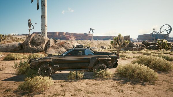 Вдалеке скалы.. Cyberpunk 2077