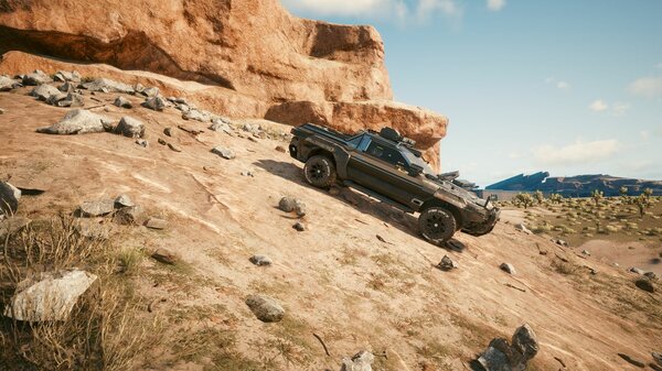 Пустынный пейзажик.. Cyberpunk 2077