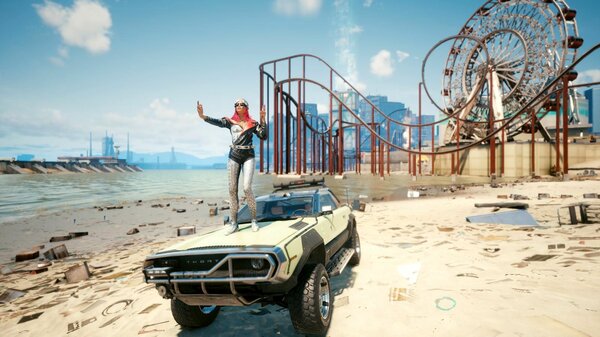 Селфи в Пасифике ;) Cyberpunk 2077