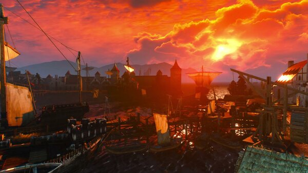 Закат над Новиградом. Ведьмак III (сборка Торна)